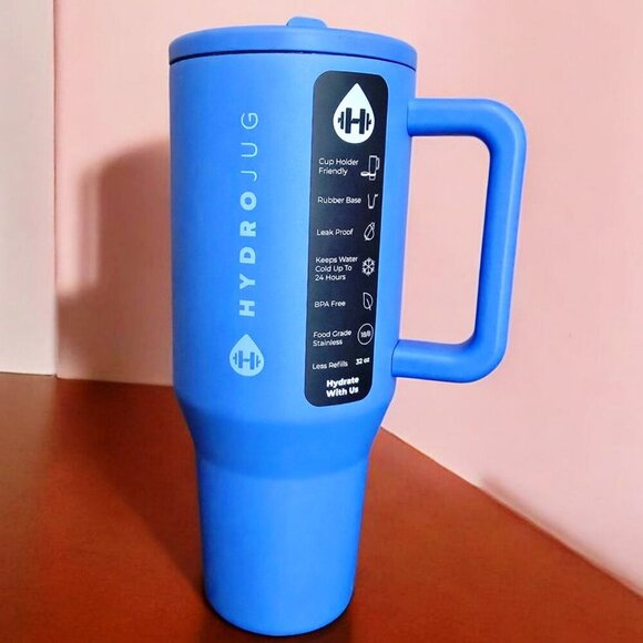 Hydrojug ✦ Indigo Stainless Steel Mug ✦ 32oz Host Gift Tumbler Exclusive NWT - Picture 7 of 10